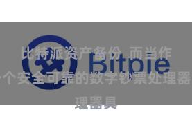 比特派资产备份 而当作一个安全可靠的数字钞票处理器具