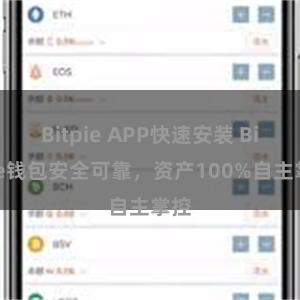 Bitpie APP快速安装 Bitpie钱包安全可靠，资产100%自主掌控