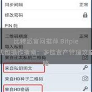 比特派官网推荐 Bitpie钱包操作指南：多链资产管理攻略