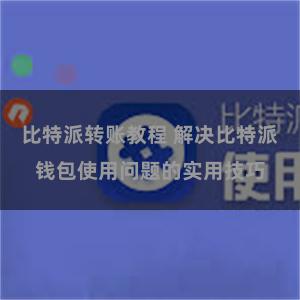 比特派转账教程 解决比特派钱包使用问题的实用技巧