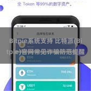 Bitpie系统支持 比特派(Bitpie)官网常见诈骗防范提醒