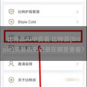 比特派APP安装 比特派(Bitpie)交易历史记录在哪里查看？