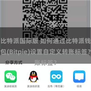 比特派国际版 如何通过比特派钱包(Bitpie)设置自定义转账标签？