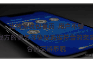 比特派钱包首页  用户不错左证我方的需乞降情况选拔符合的交游形貌