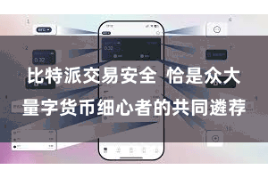 比特派交易安全  恰是众大量字货币细心者的共同遴荐